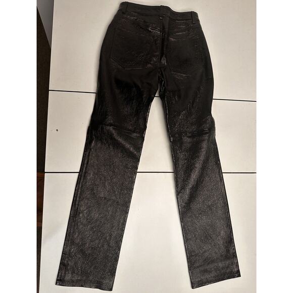 NBD Men’s Or Women’s Black Leather Pants New With Tags And Straight Legs - Picture 2 of 10